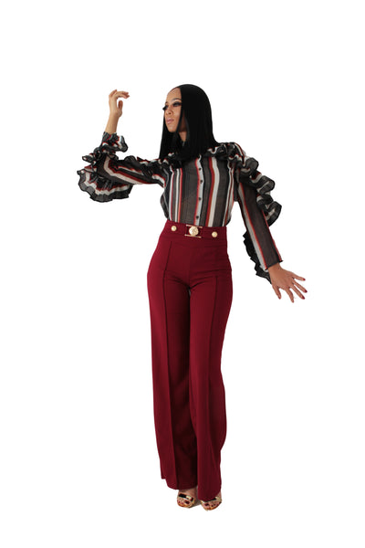 Lion High Waisted Trousers - BySonyaMarie.com