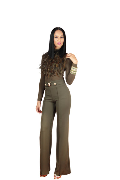 Lion High Waisted Trousers - BySonyaMarie.com