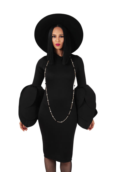 Petal Scuba Pencil Dress - BySonyaMarie.com