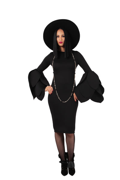 Petal Scuba Pencil Dress - BySonyaMarie.com