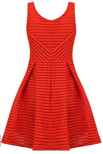 Clair Textured Skater Dress - BySonyaMarie.com