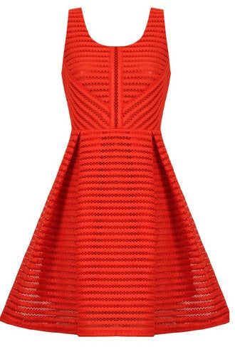 Clair Textured Skater Dress - BySonyaMarie.com