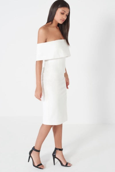 Bandeau Asymmetric Hem Midi Dress - BySonyaMarie.com