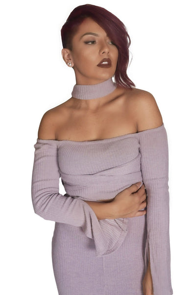 Knit Wrap Around Belt Crop Top - BySonyaMarie.com