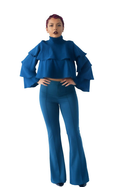 80's Flare High-Waisted Trousers - BySonyaMarie.com