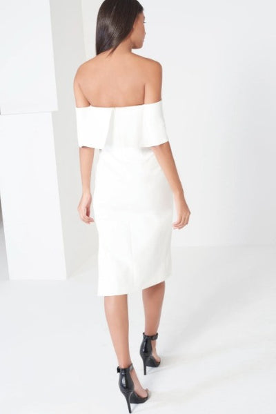 Bandeau Asymmetric Hem Midi Dress - BySonyaMarie.com