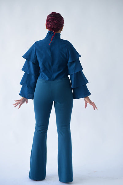 80's Flare High-Waisted Trousers - BySonyaMarie.com