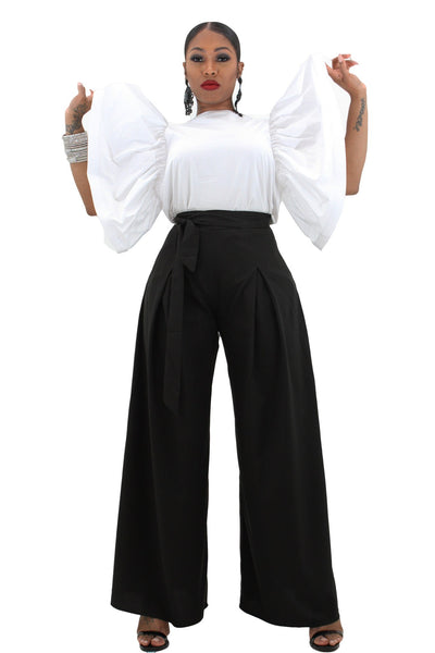 Mona Belted Palazzo Trousers - BySonyaMarie.com